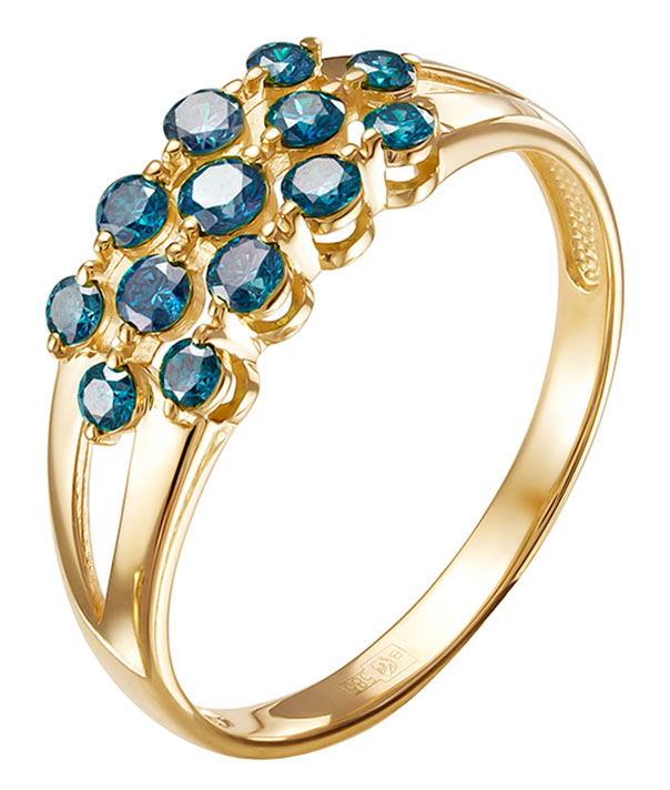 Золотое кольцо Vesna jewelry 11149-350-216-00 с бриллиантами