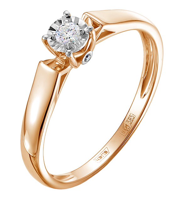 Золотое помолвочное кольцо Vesna jewelry 11495-159-46-00 с бриллиантами
