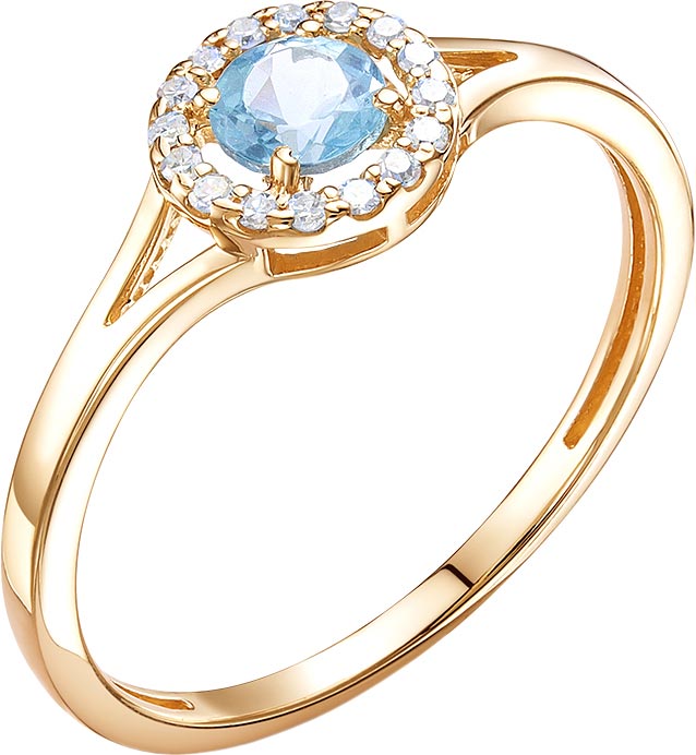 Золотое кольцо Vesna jewelry 11514-150-262-00 с апатитом, бриллиантами