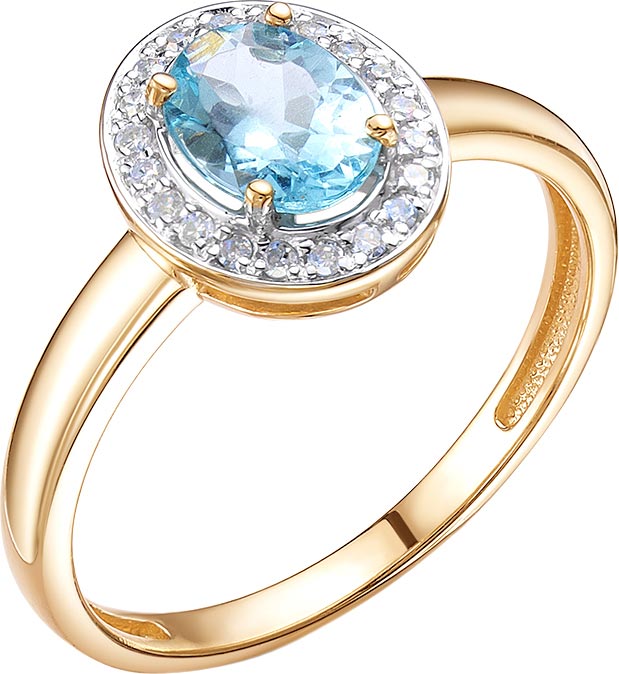 Золотое кольцо Vesna jewelry 11522-150-262-00 с апатитом, бриллиантами