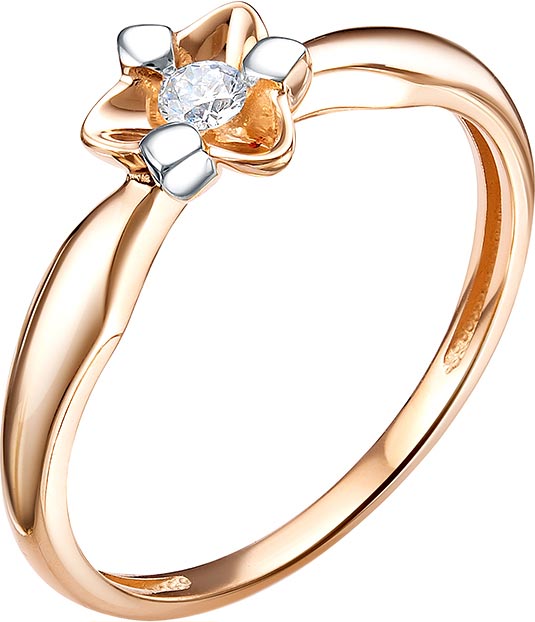 Золотое кольцо Vesna jewelry 11640-151-00-00 с бриллиантом