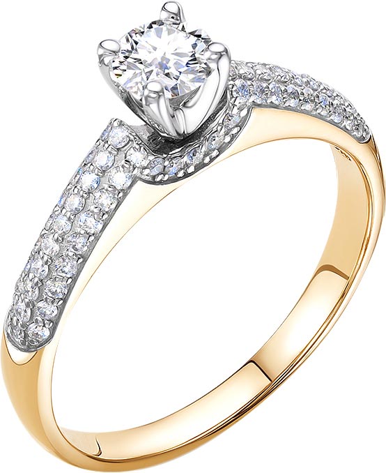 Золотое помолвочное кольцо Vesna jewelry 11670-151-00-00 с бриллиантами