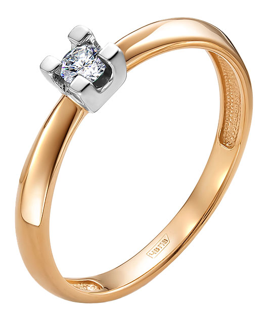 Золотое помолвочное кольцо Vesna jewelry 11770-151-00-00 с бриллиантом