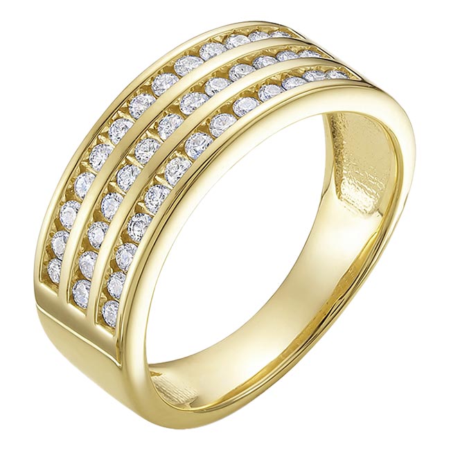 Золотое кольцо Vesna jewelry 12233-350-00-00 c бриллиантом