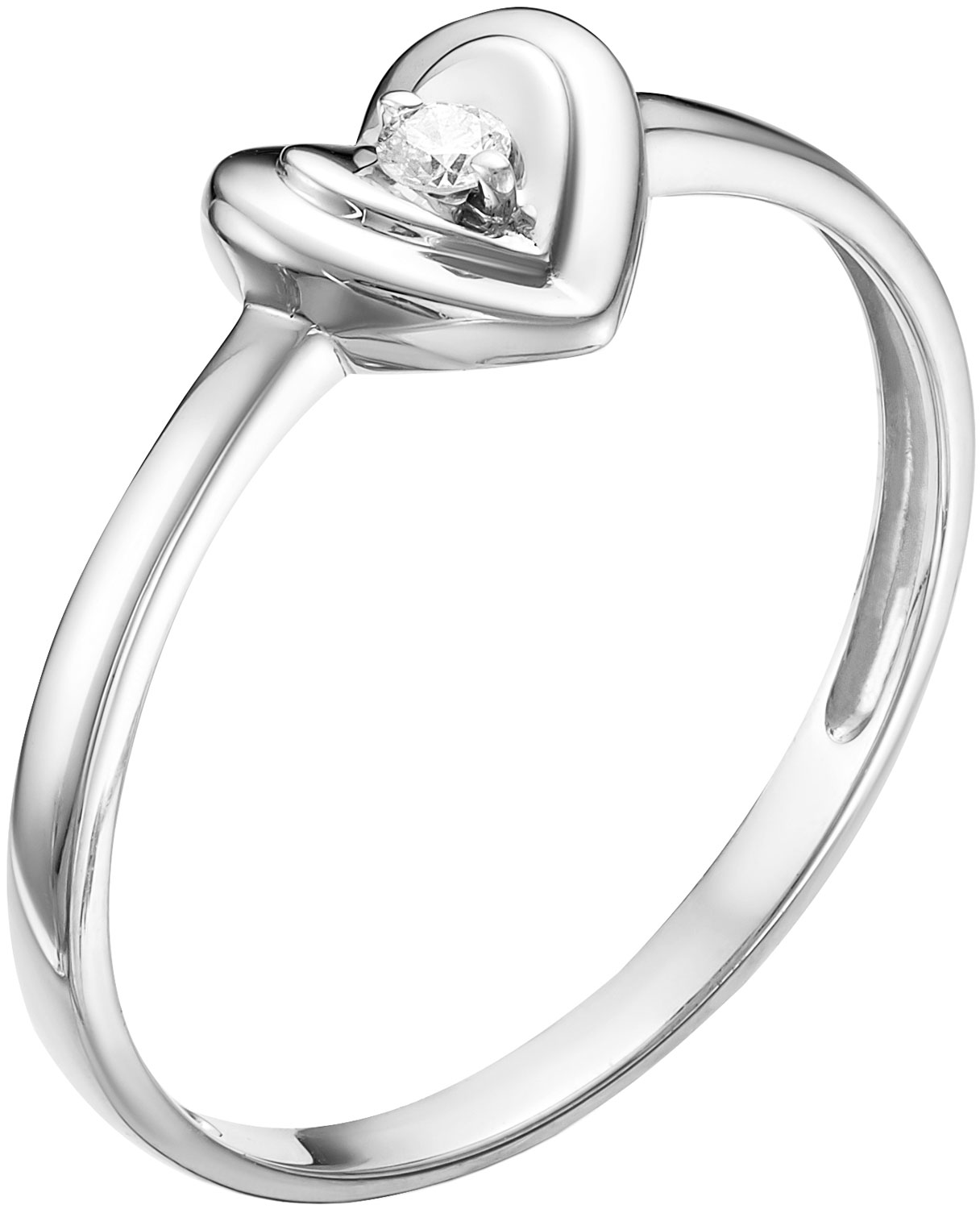 Помолвочное кольцо из белого золота Vesna jewelry 1553-251-00-00 с бриллиантом