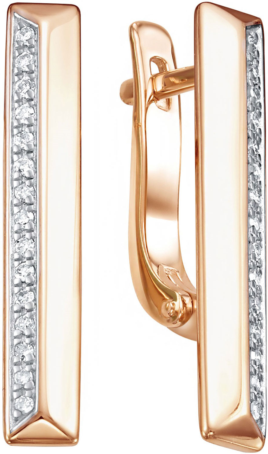 Золотые серьги Vesna jewelry 2934-151-01-00 с бриллиантами