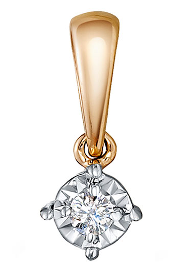 Золотой кулон Vesna jewelry 32053-159-00-00 с бриллиантом