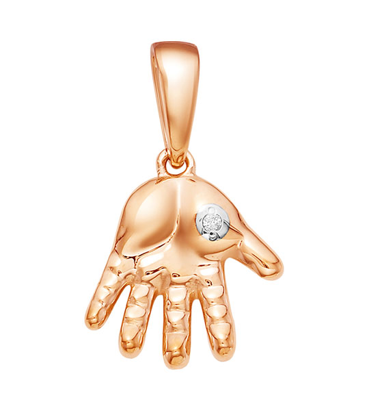 Золотой кулон Vesna jewelry 3522-151-01-00 c бриллиантом