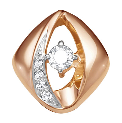 Золотой кулон Vesna jewelry 3820-151-00-00 с бриллиантами