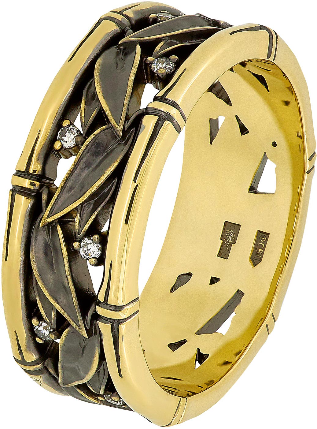 Золотое обручальное кольцо Владимир Пичугов KR5.8.10-V с бриллиантами