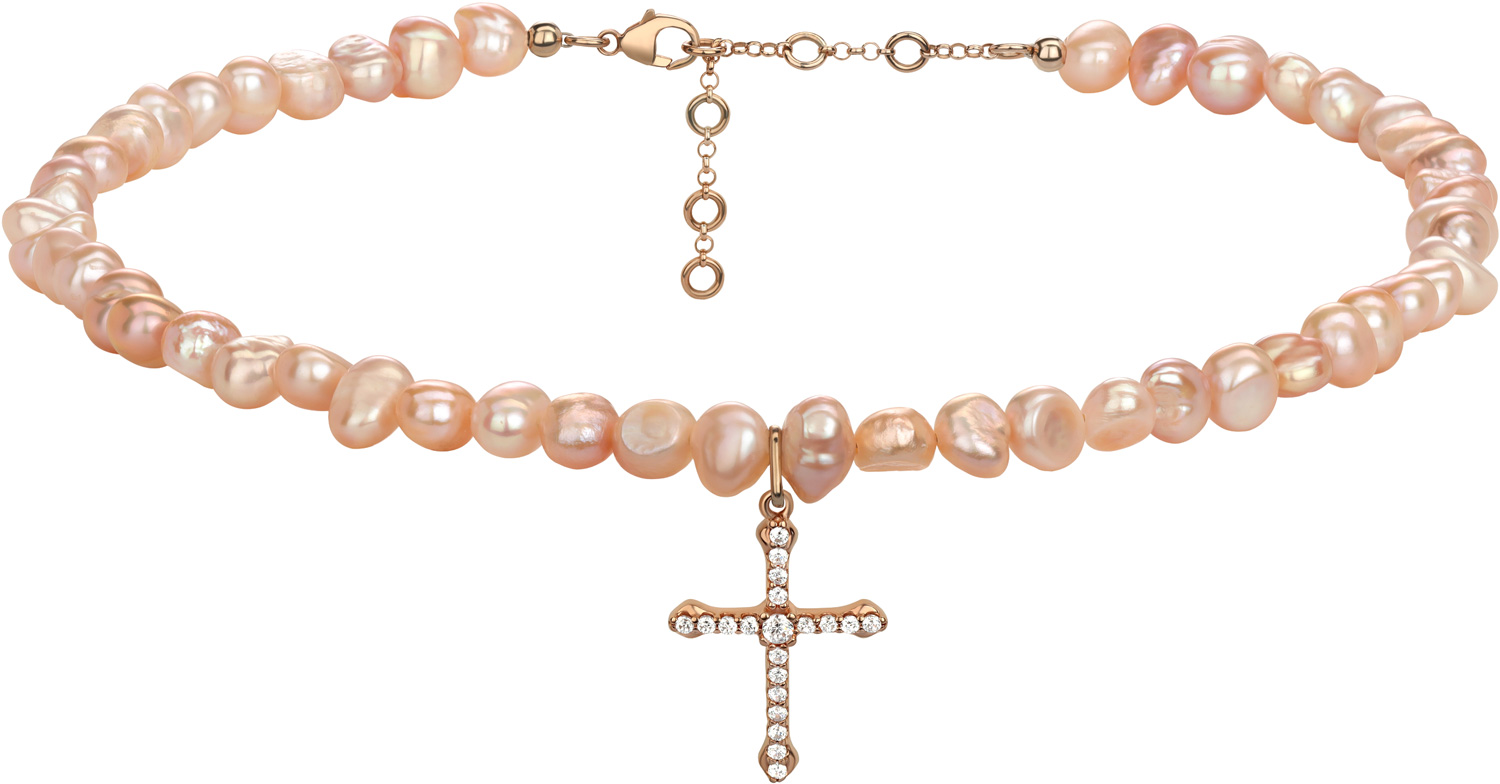 Колье Yana Jewellery 117/03R-pink-pearl51