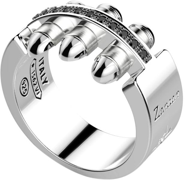 Мужское серебряное кольцо Zancan EXA077