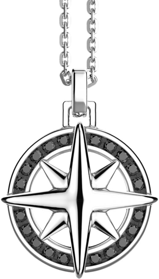 Мужское серебряное колье Zancan EXC547 cо шпинелью