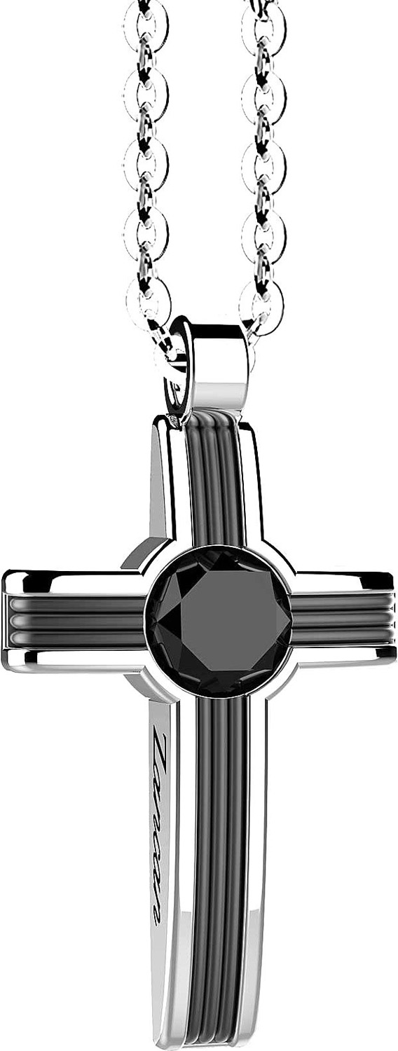Мужское серебряное колье Zancan EXC623 c ониксом