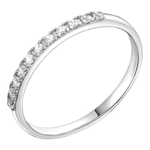 Серебряное кольцо Zolotye uzory 90-01-5828-00 с кубическим цирконием
