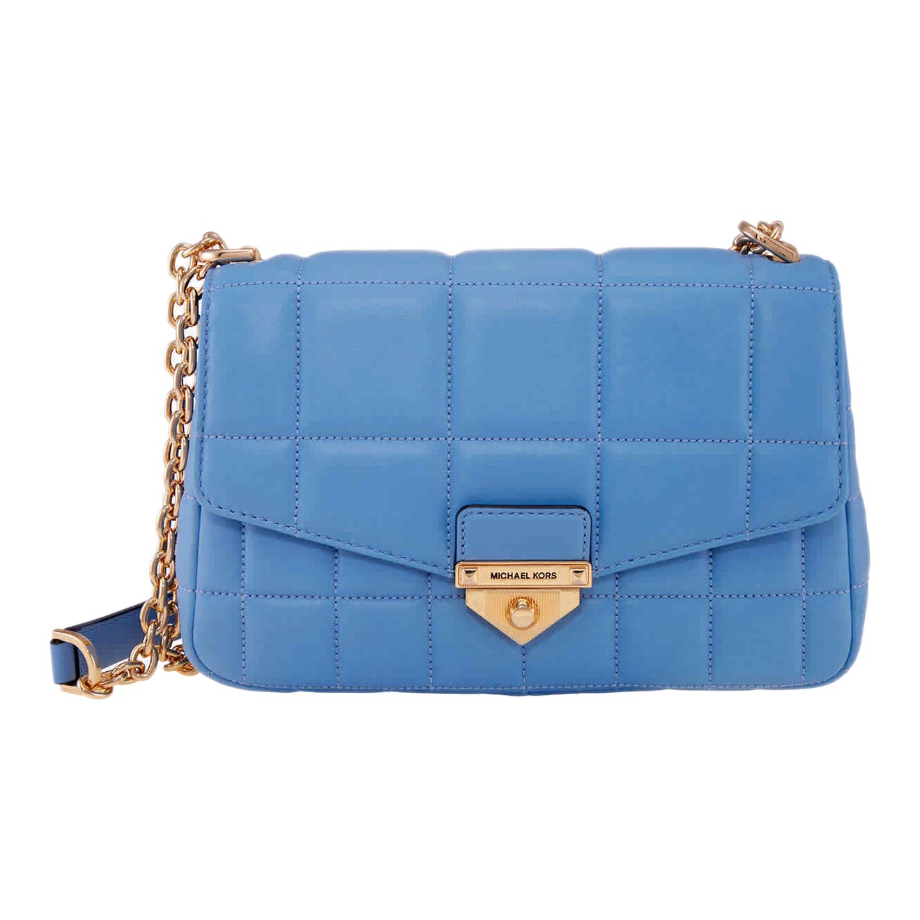 Женская кожаная сумка Michael Kors 30F0G1SL3L-PALE-BLUE