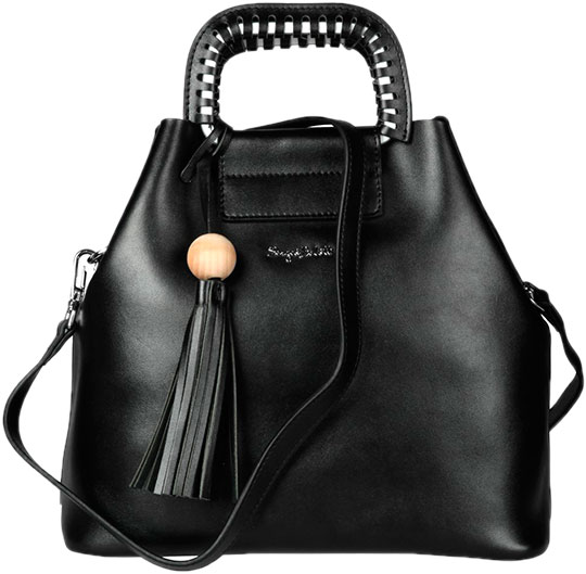 Кожаные сумки Sergio Belotti 306-black-black