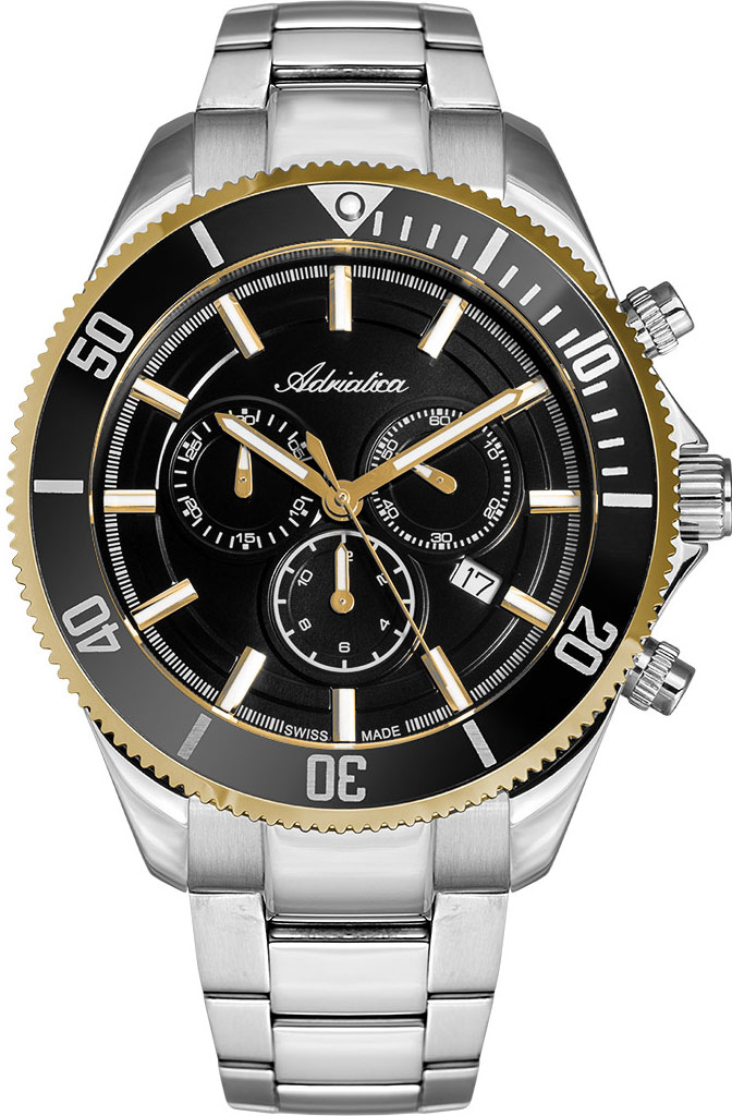 Швейцарские наручные часы Adriatica A1139.2114CHN с хронографом
