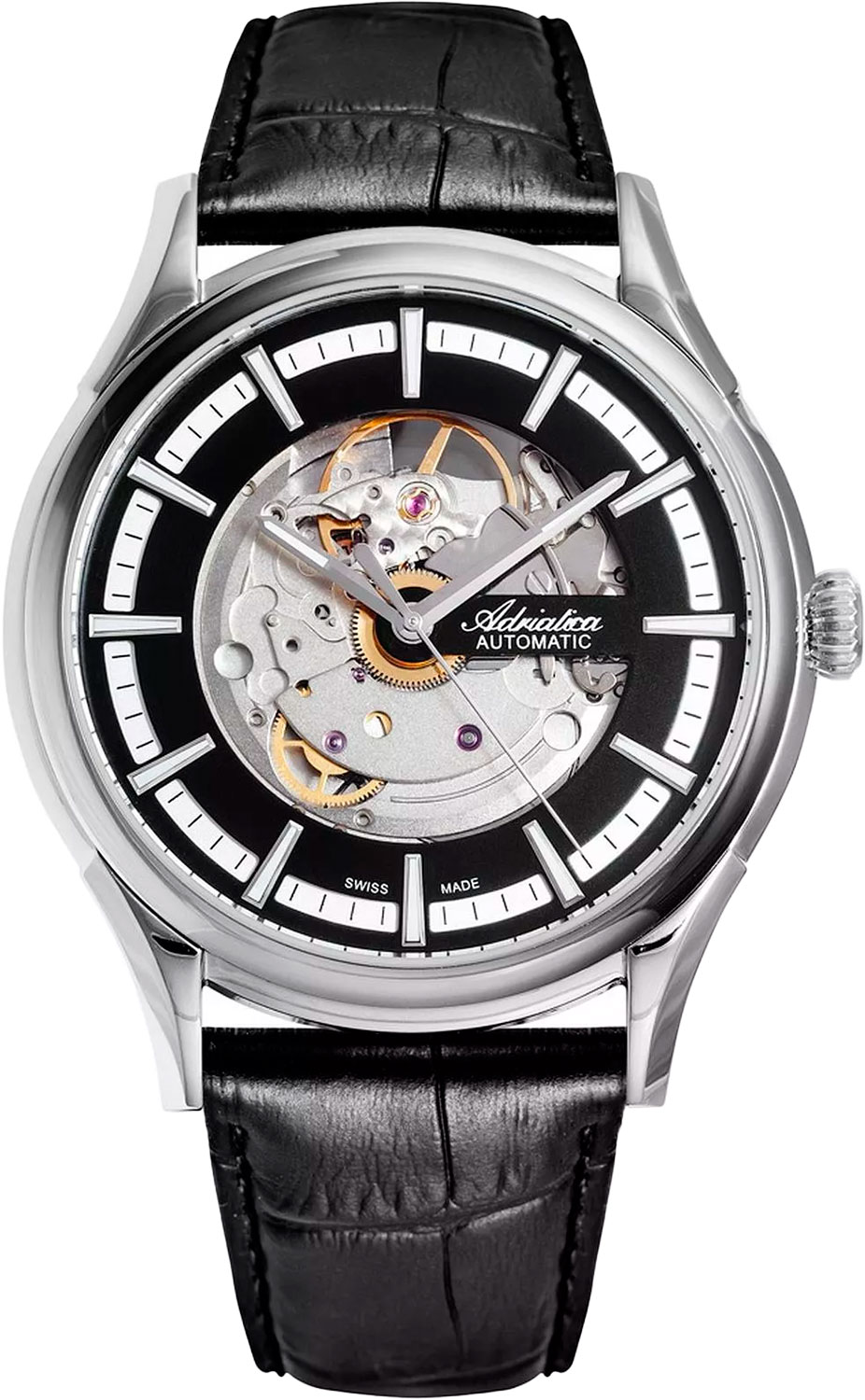 Швейцарские механические наручные часы Adriatica A2804.5214WAS