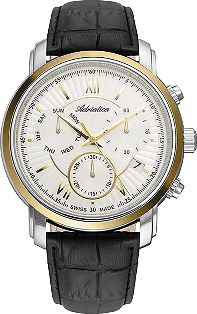 Швейцарские наручные часы Adriatica A8193.2263CH с хронографом