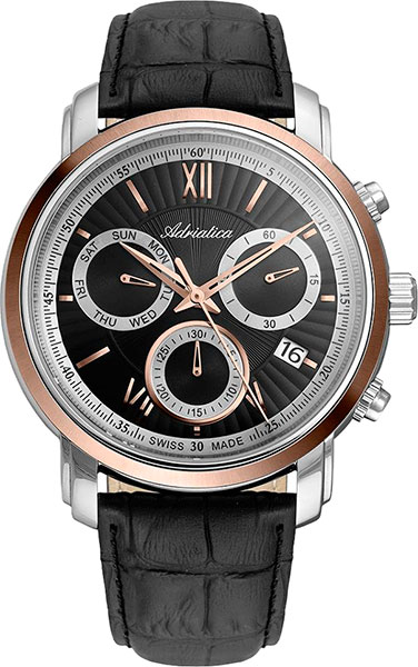 Швейцарские наручные часы Adriatica A8193.R266CH с хронографом