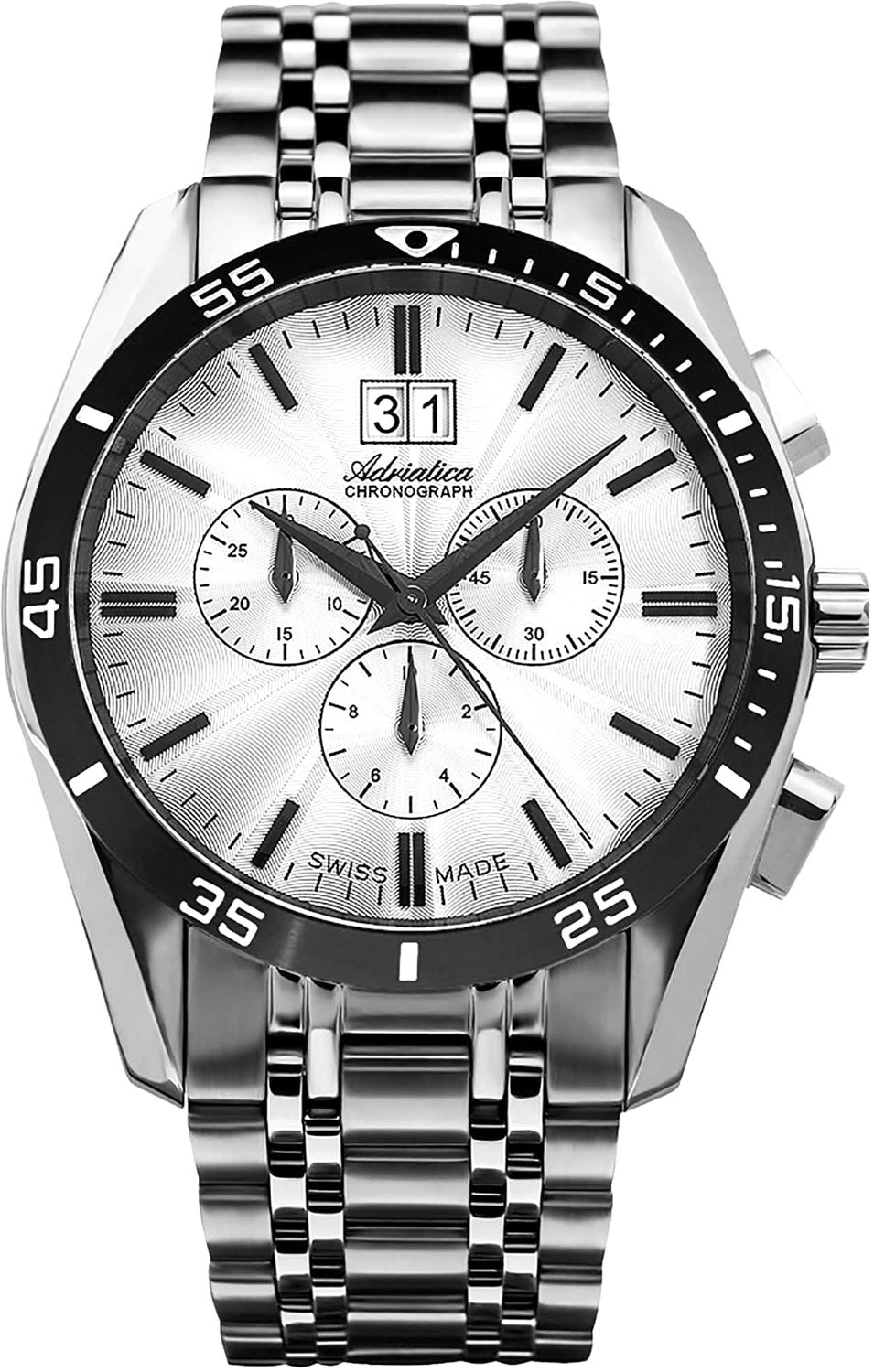 Швейцарские наручные часы Adriatica A8202.Y113CH с хронографом
