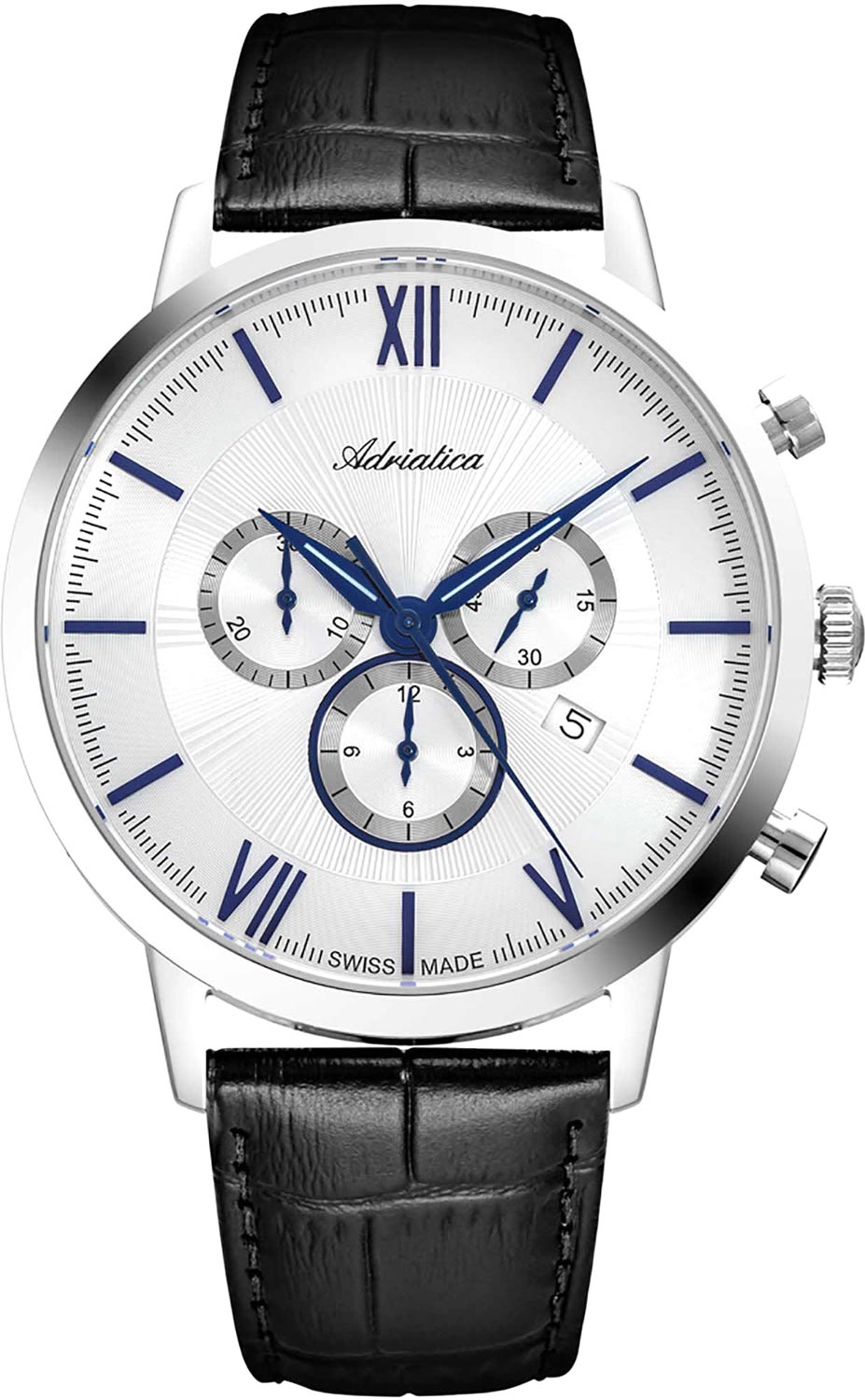 Швейцарские наручные часы Adriatica A8298.52B3CH с хронографом