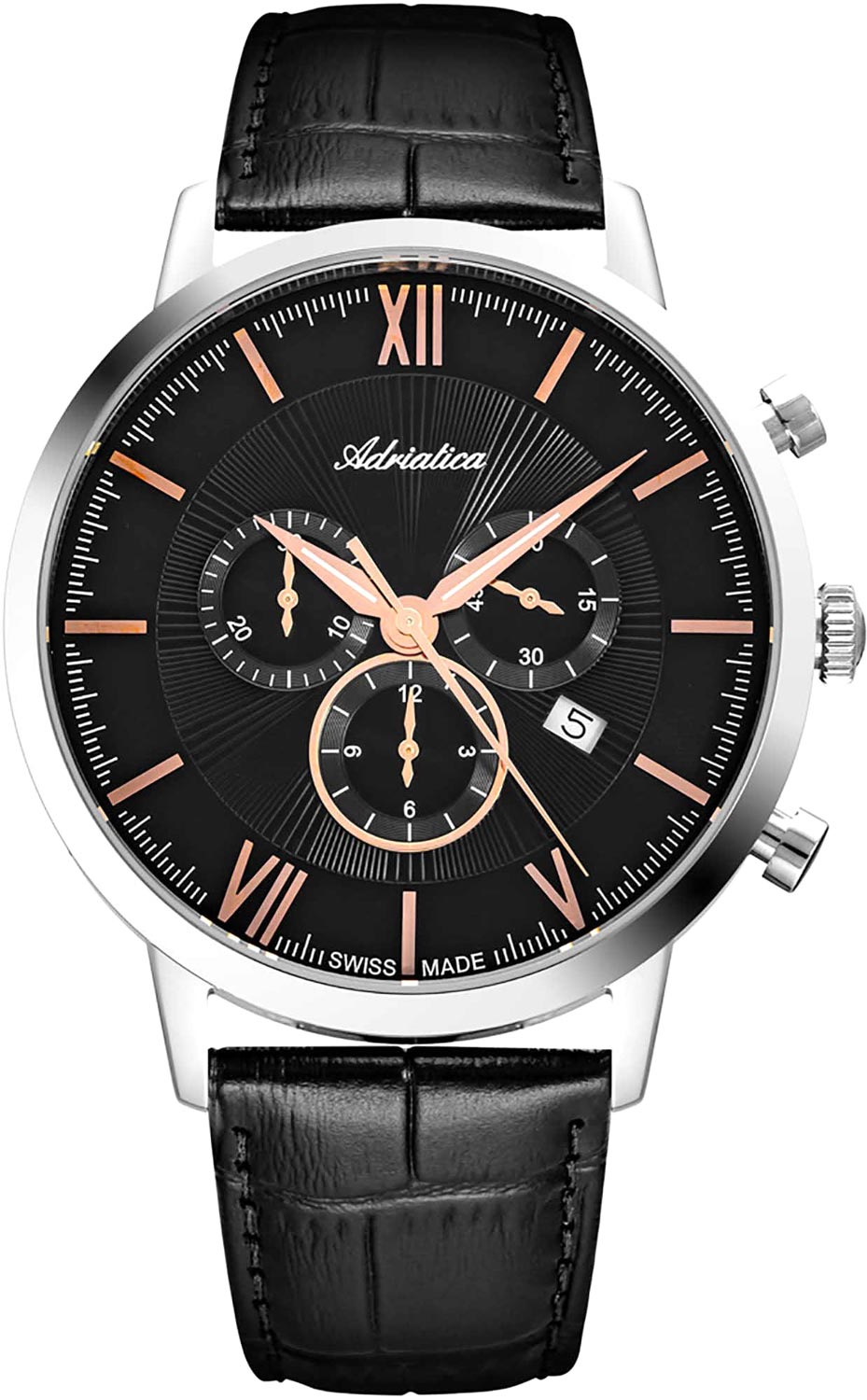 Швейцарские наручные часы Adriatica A8298.52R4CH с хронографом