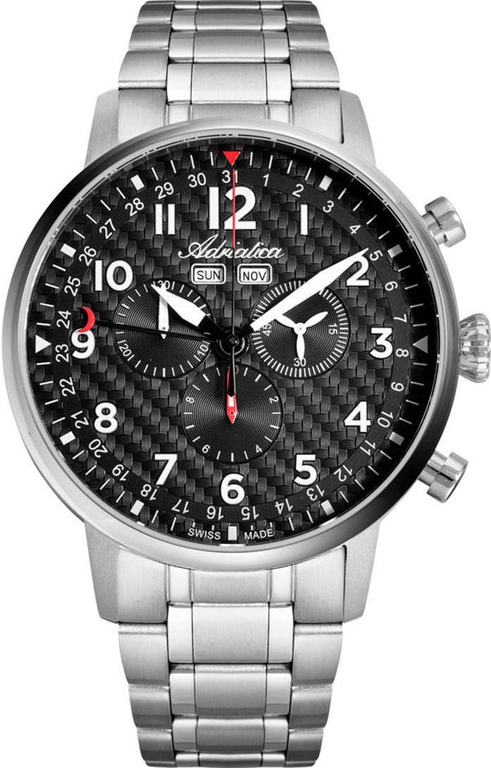 Швейцарские наручные часы Adriatica A8308.5124CH с хронографом