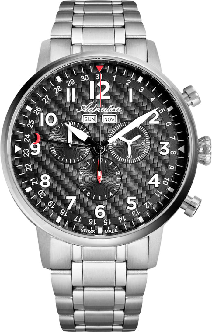 Швейцарские наручные часы Adriatica A8308.5126CH с хронографом