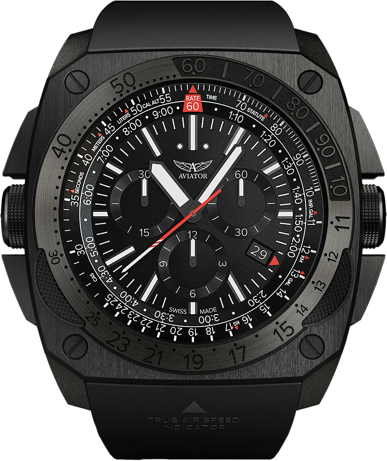 Швейцарские наручные часы Aviator M.2.30.5.216.6 с хронографом