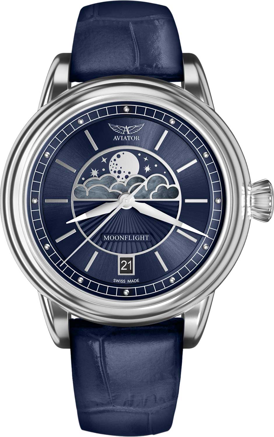 Швейцарские наручные часы Aviator V.1.33.0.255.4