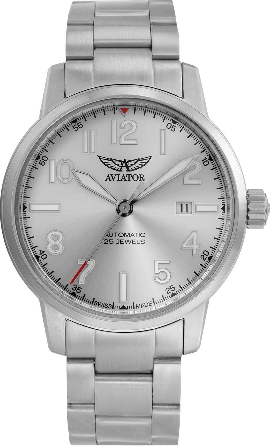 Швейцарские механические наручные часы Aviator V.3.21.0.137.5
