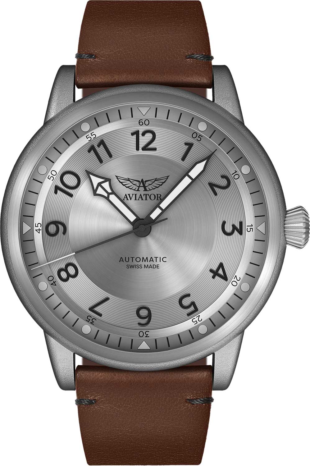 Швейцарские механические наручные часы Aviator V.3.31.0.230.4