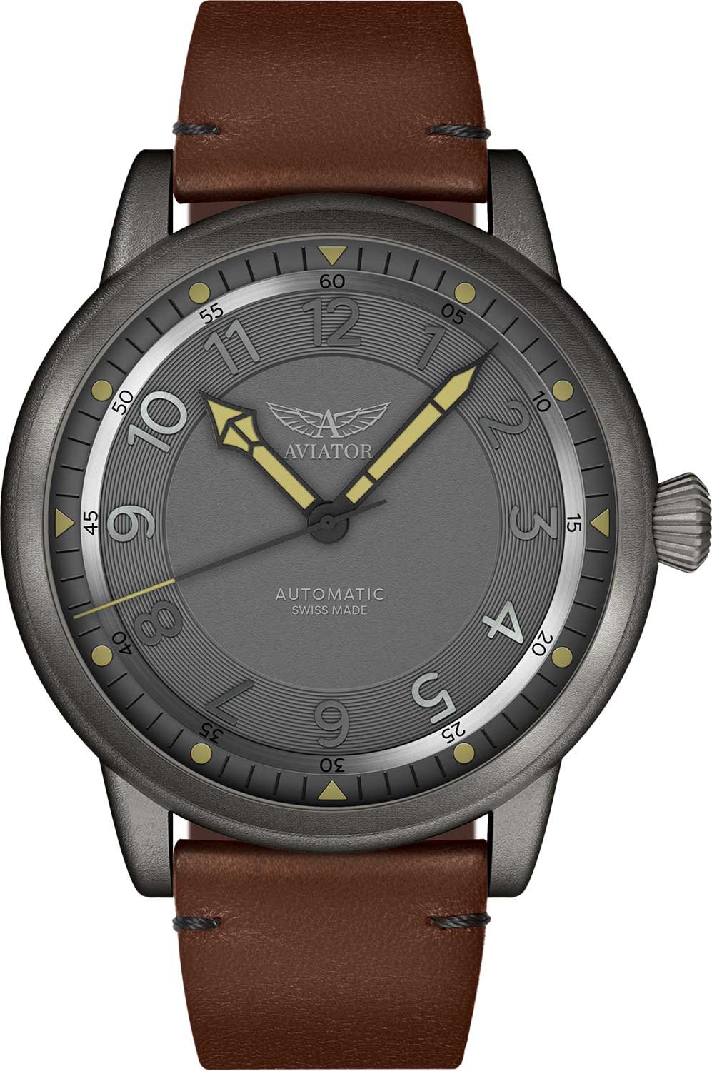 Швейцарские механические наручные часы Aviator V.3.31.7.229.4