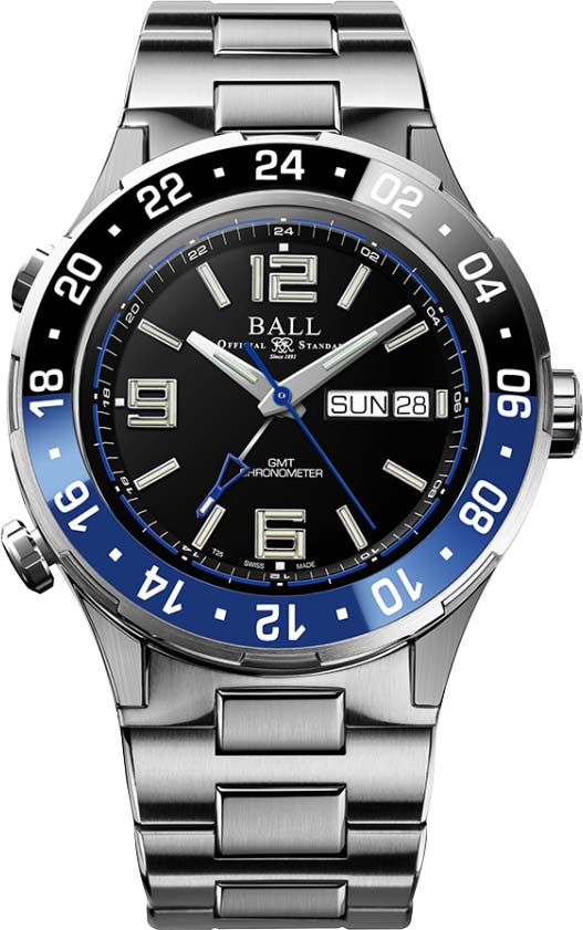 Швейцарские механические титановые наручные часы BALL DG3030B-S1CJ-BK