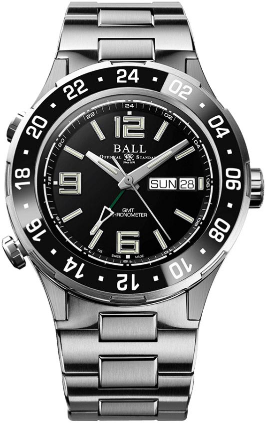 Швейцарские механические титановые наручные часы BALL DG3030B-S7CJ-BK