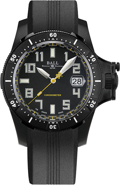 Швейцарские механические титановые наручные часы BALL DM2176A-P1CAJ-BK