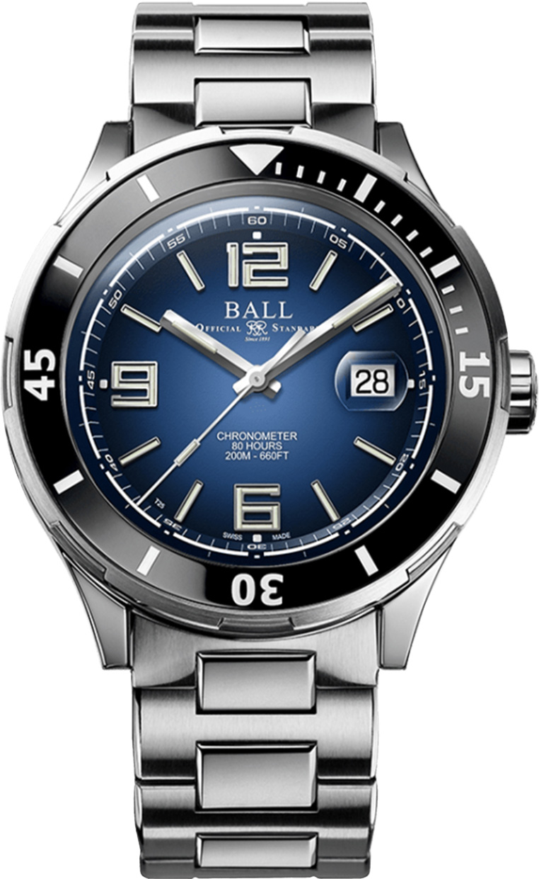 Швейцарские механические наручные часы BALL DM3130B-S5CJ-BE