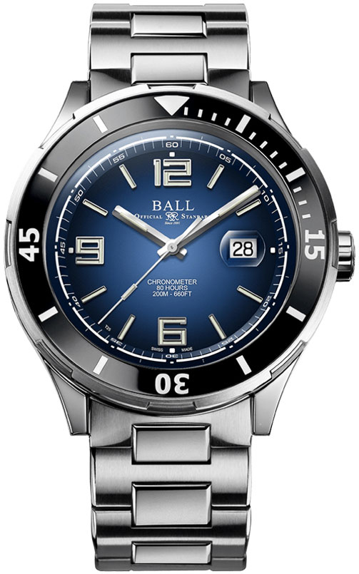 Швейцарские механические наручные часы BALL DM3150B-S5CJ-BE