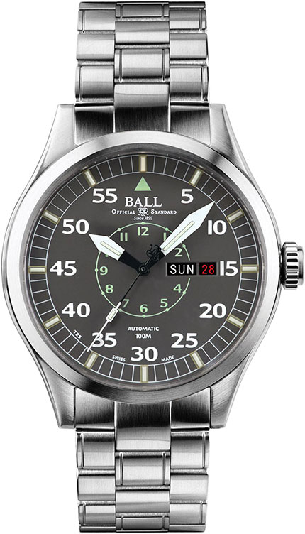 Швейцарские механические наручные часы BALL NM1080C-S5J-GY