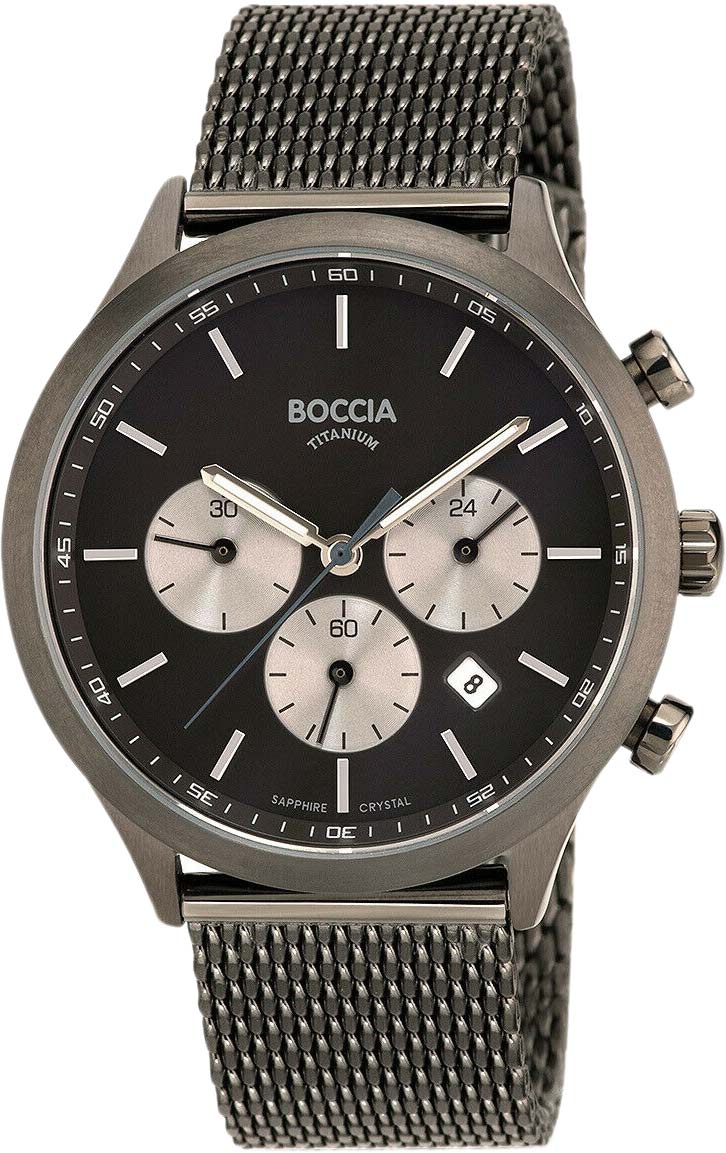 Титановые наручные часы Boccia Titanium 3750-06 с хронографом