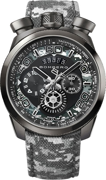 Швейцарские наручные часы Bomberg BS45CHPGM.019.3 с хронографом