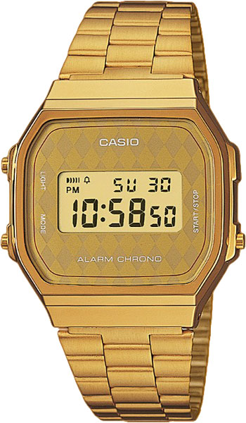 Японские наручные часы Casio Vintage A-168WG-9B с хронографом