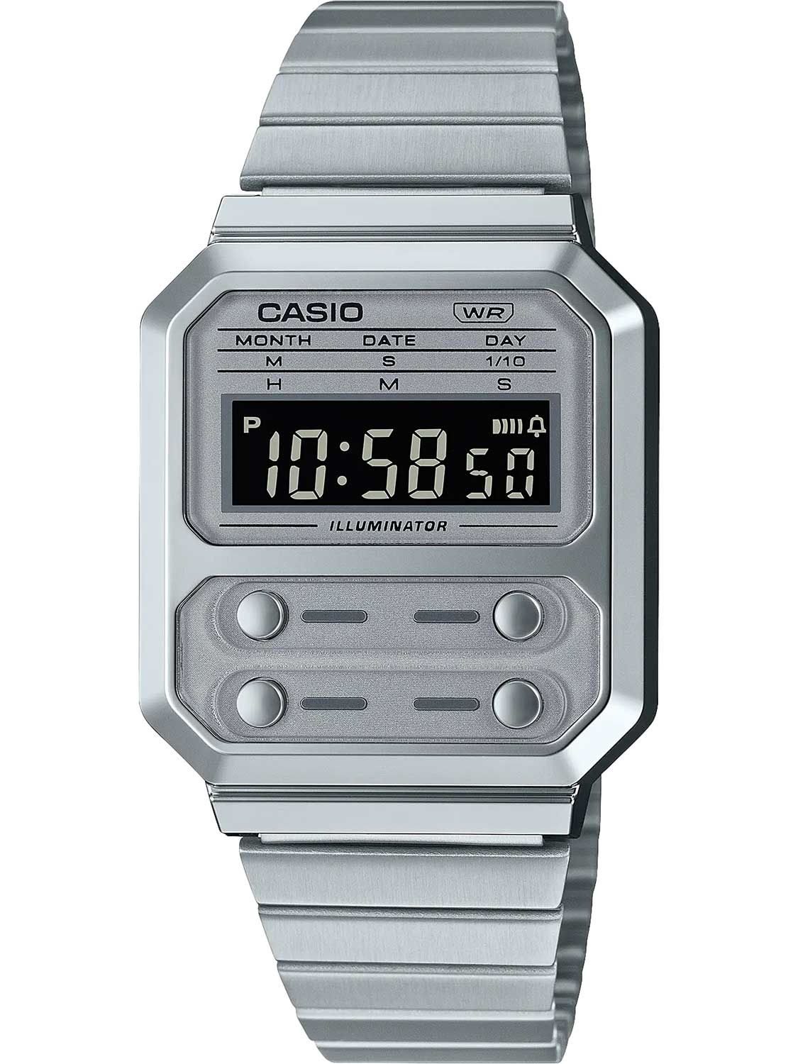 Японские наручные часы Casio Vintage A100WE-7B с хронографом