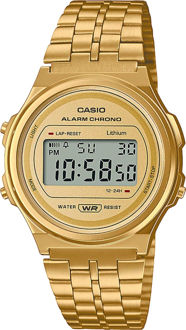 Японские наручные часы Casio Vintage A171WEG-9AEF с хронографом