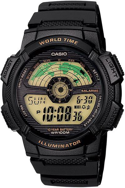 Японские наручные часы Casio Illuminator AE-1100W-1B