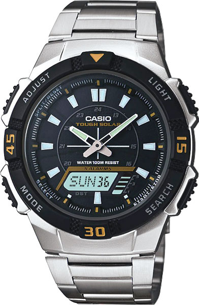 Японские наручные часы Casio Collection AQ-S800WD-1E с хронографом