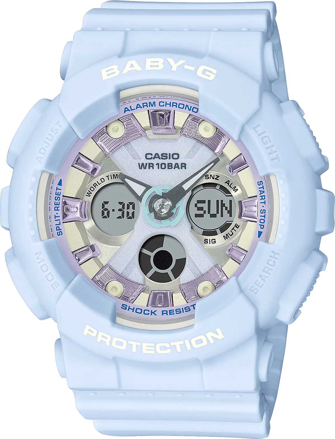 Японские наручные часы Casio Baby-G BA-130WP-2A с хронографом