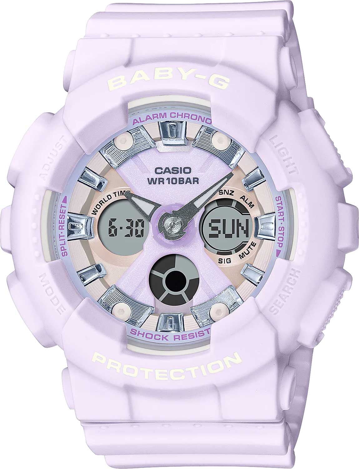 Японские наручные часы Casio Baby-G BA-130WP-6A с хронографом